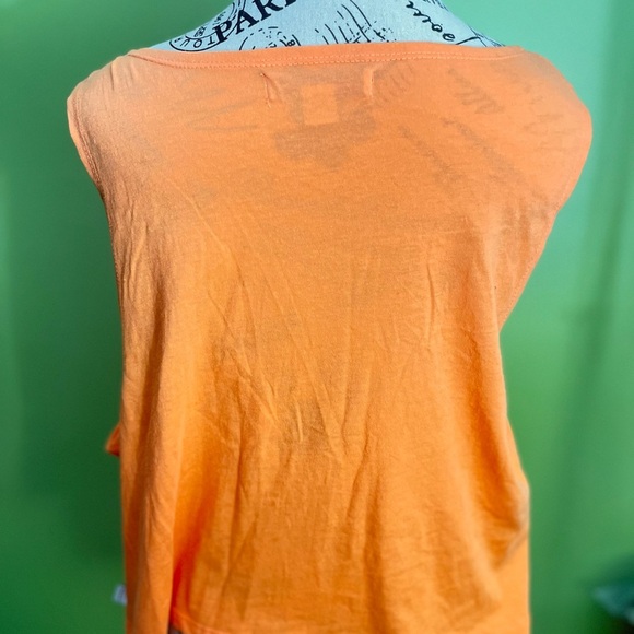 Adam Levine Orange Cropped Tank Top-XL NWOT - Picture 5 of 7